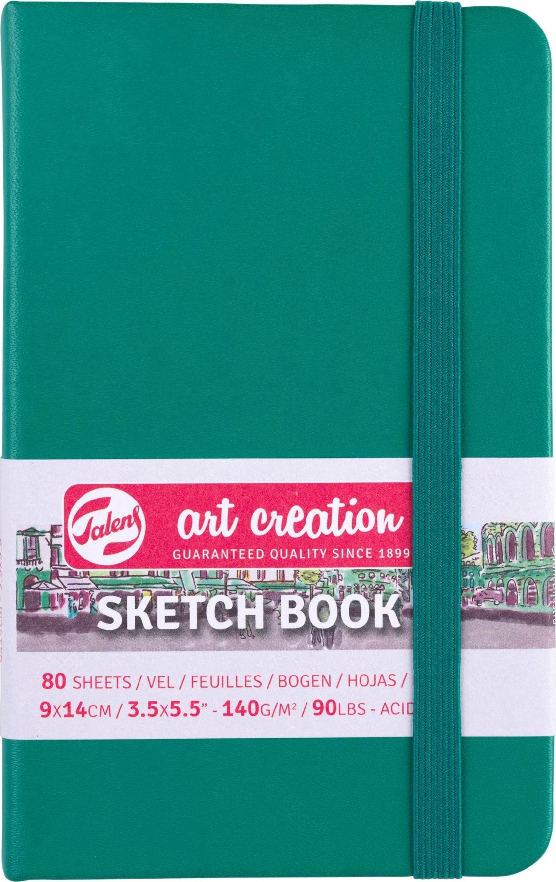 Talens Art Creation Sketch Book – Green (9 × 14 cm)