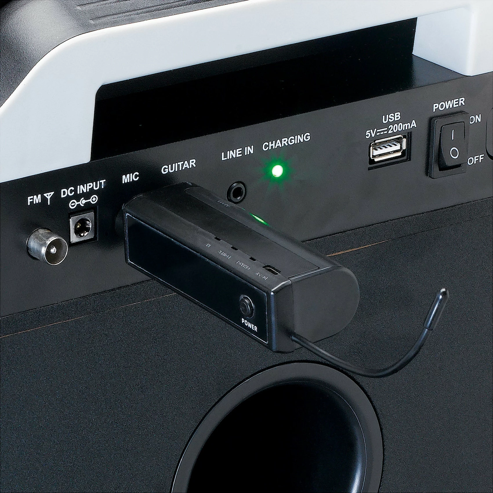 Mikrofon wireless Lenco MCW-011BK, plastikë, i zi