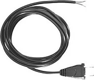 Kabllo rryme Bachmann H03VVH2-F 2x0.75mm², 2m, Eurostekër, e zezë