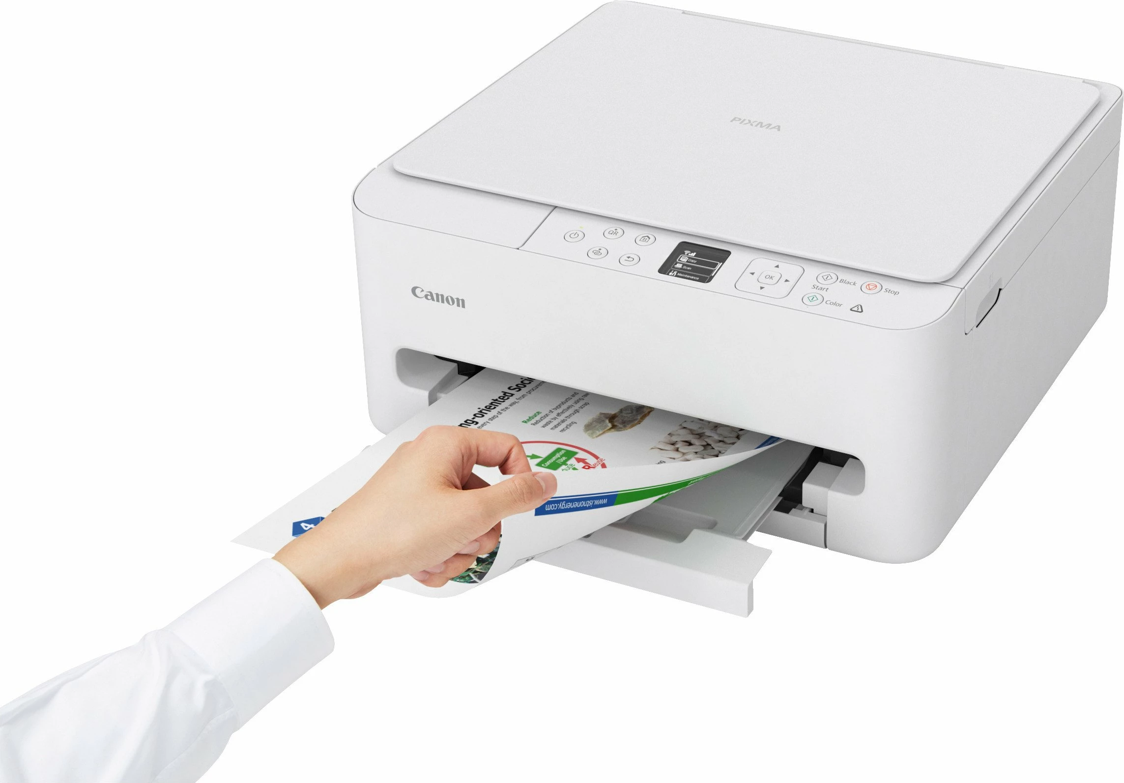Pajisje multifunksionale inkjet Canon PIXMA TS6550i 7179C006, A4, Wi‑Fi, duplex, e bardhë