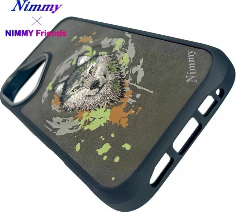 Kapak MagSafe Nimmy Wilk për iPhone 16, gri e errët