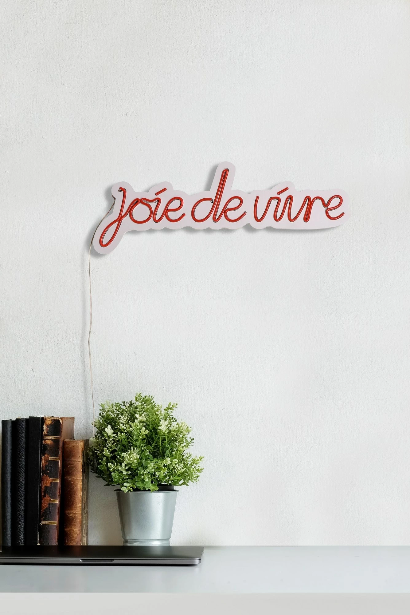 Dekor dritash LED plastike, Joie de Vivre, e kuqe