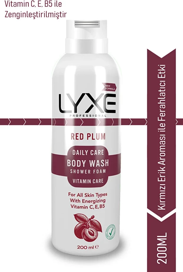 Shkumë dushi LYXE Red Plum, 200ml