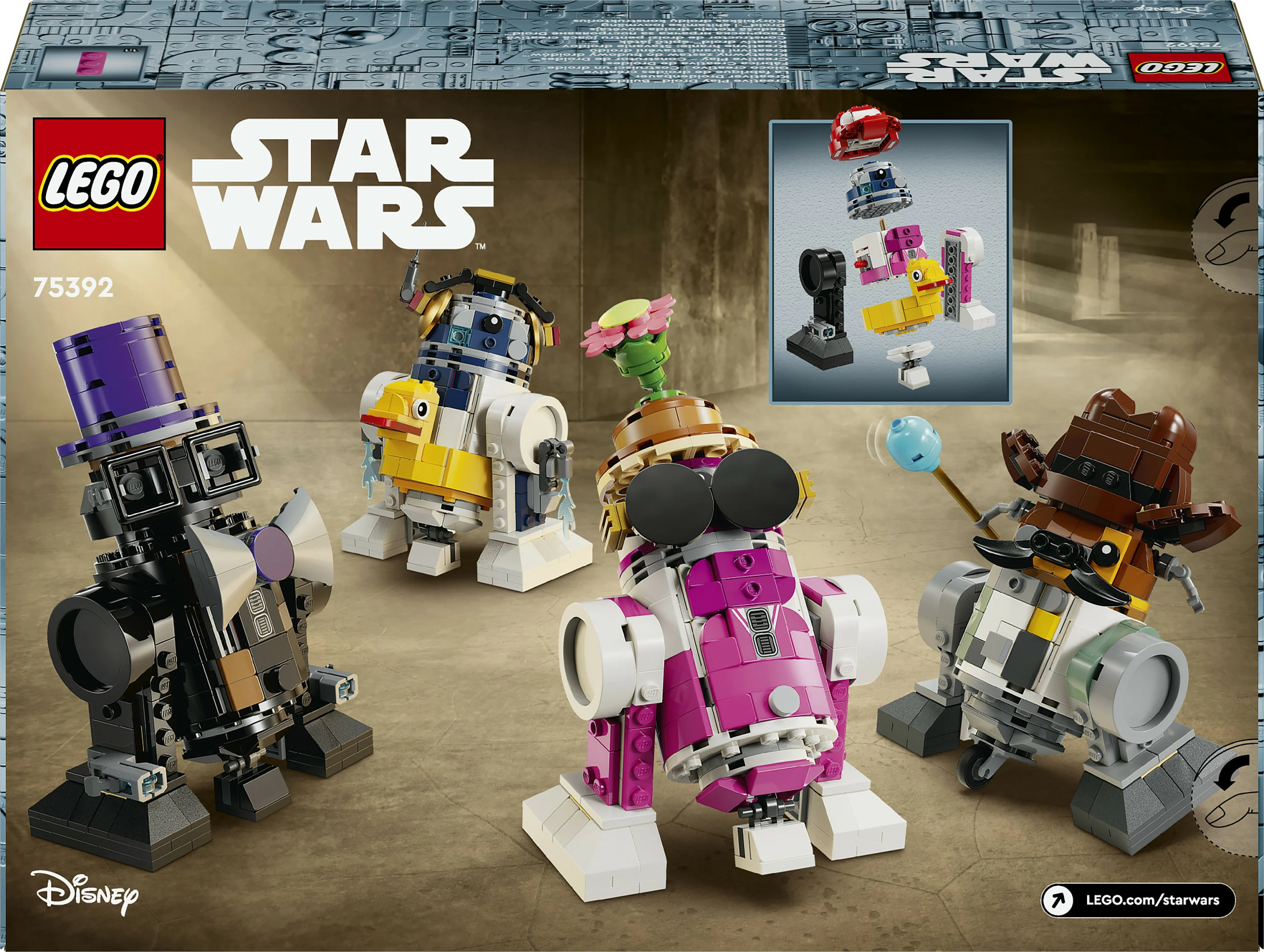 Set ndërtimi LEGO Star Wars Creative Play Droid Builder 75392, 1186 pjesë, 9+ vjeç, shumëngjyrësh