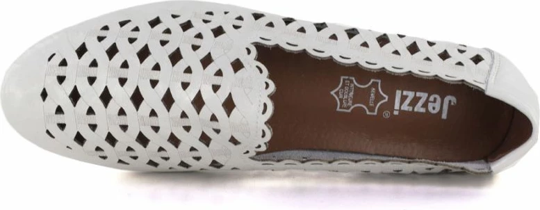 Këpucë lëkure për femra Jezzi OL50-1, të bardha