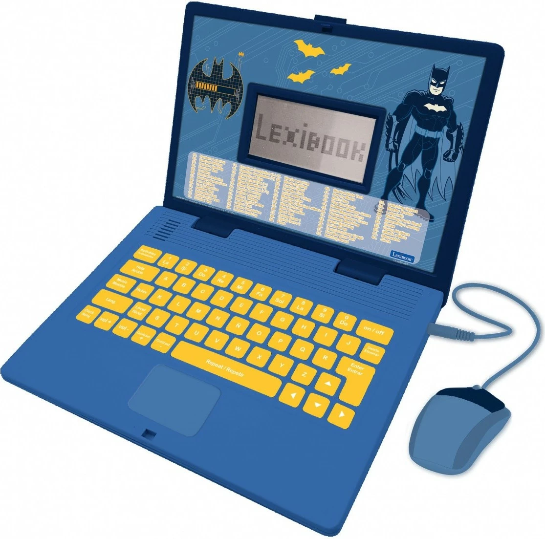 Laptop edukativ Lexibook Batman JC598BATI17, 124 aktivitete, dygjuhësh PL/ENG, me maus, Blu e errët