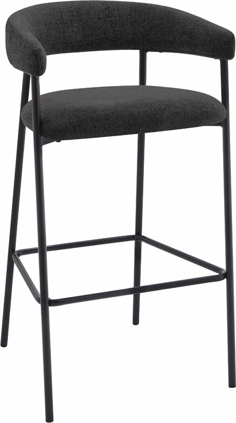 Karrige për bar Eclipse, e zezë, 45x46x92