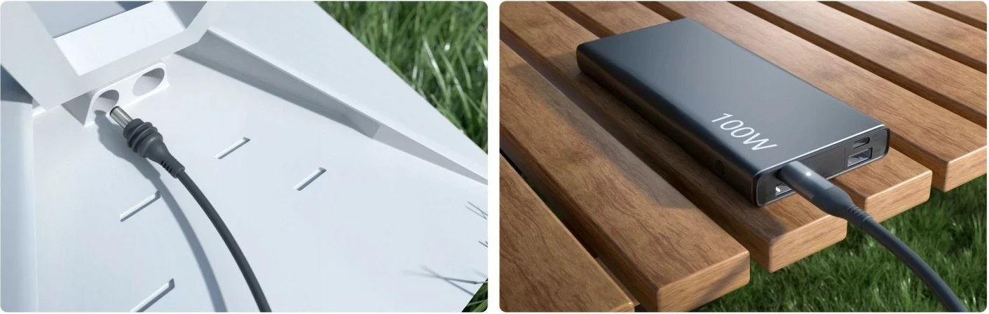 Kabllo Starware M58 USB-C në DC 5m, 100W PD, për Starlink Mini, gri