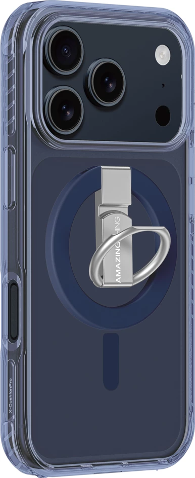 Mbështjellës AmazingThing Titan Pro Grip Ring Set për iPhone 17 Pro Max, MagSafe, Kaltër