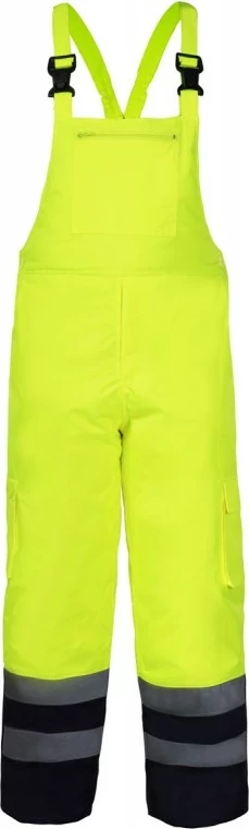 Pantallona pune me bretele LAHTI PRO L4110304 XL, me shirita reflektues, të verdha