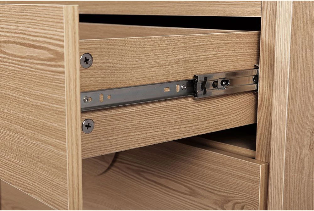 Komodë AXIS me 4 sirtarë, ngjyrë natyrale, 80x40x94