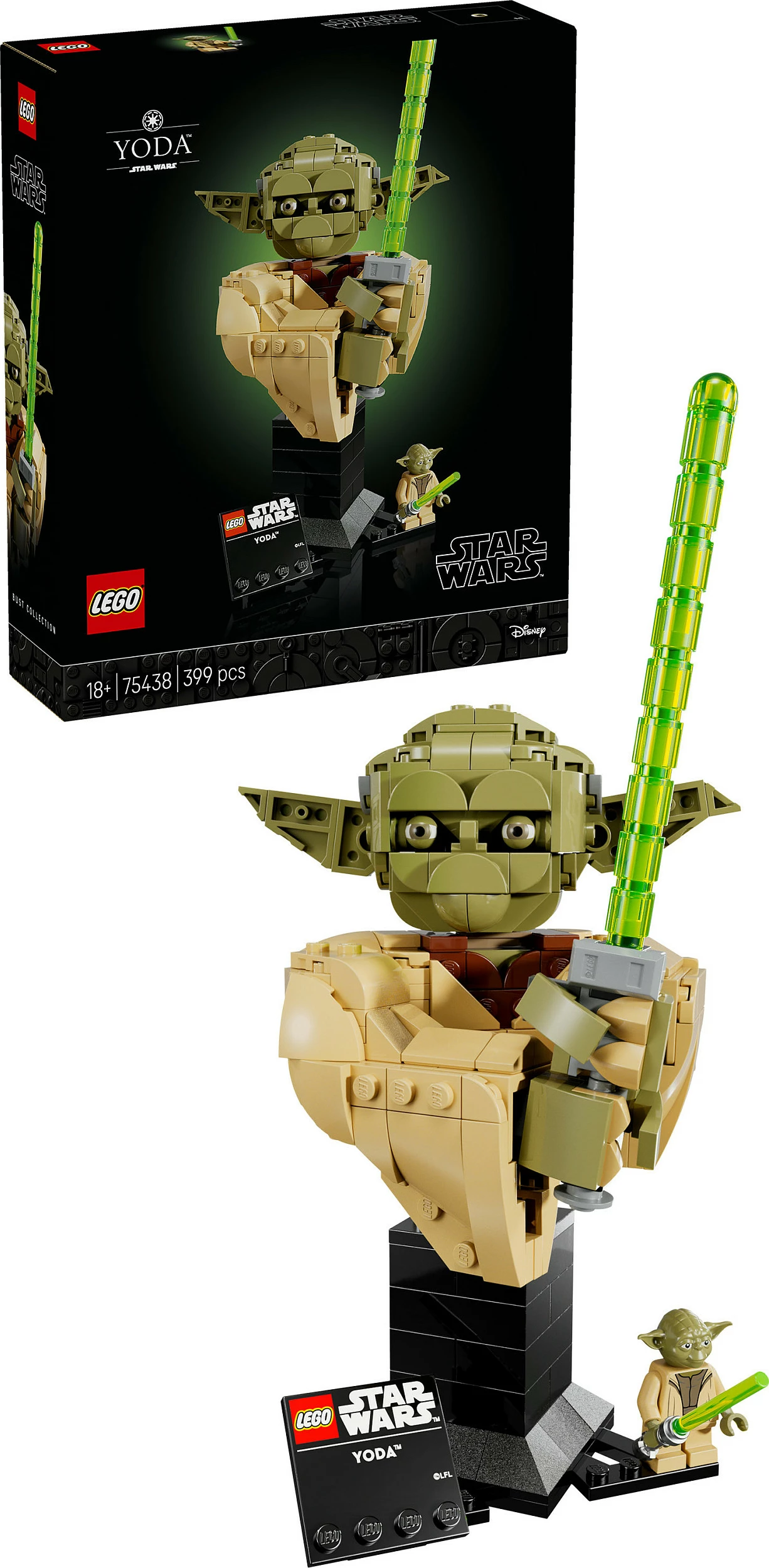 Set ndërtimi LEGO Star Wars 75438 Yoda, 399 pjesë, multikolor