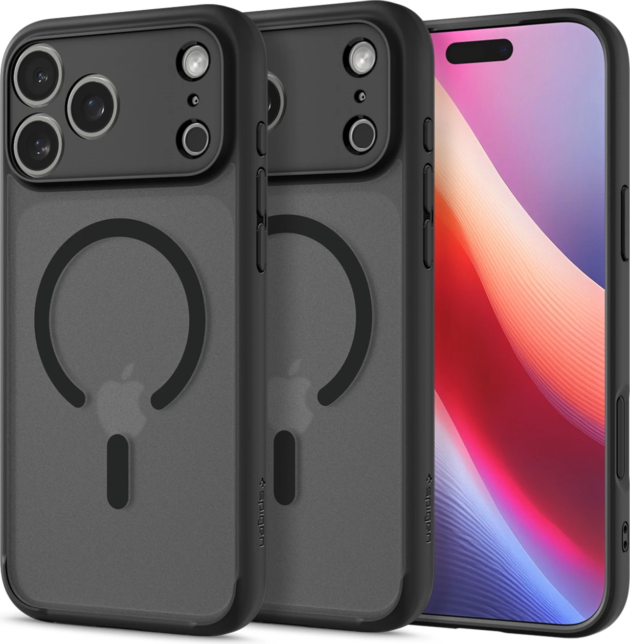 Mbështjellës Spigen Ultra Hybrid MagSafe për iPhone 17 Pro, i zi