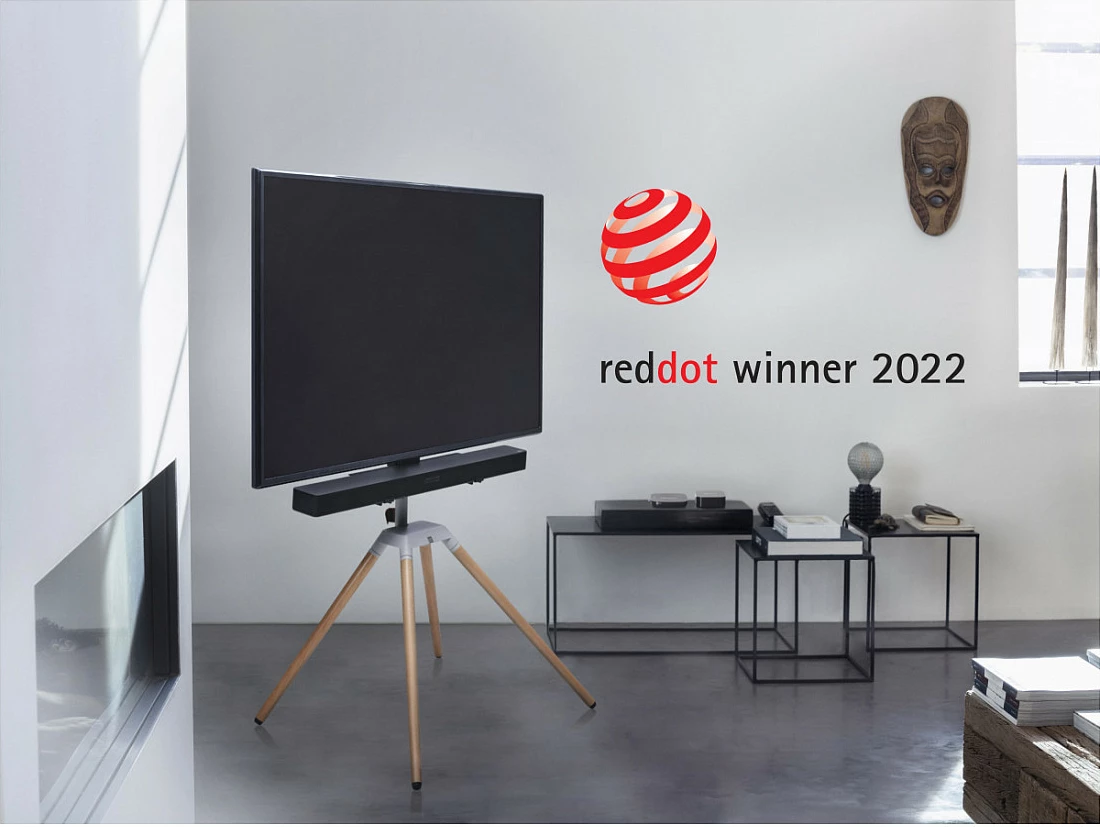 Stendë dyshemeje për TV One For All WM 7476, 32-70", VESA 200x100-400x400, 35 kg, 360°, kafe/argjend