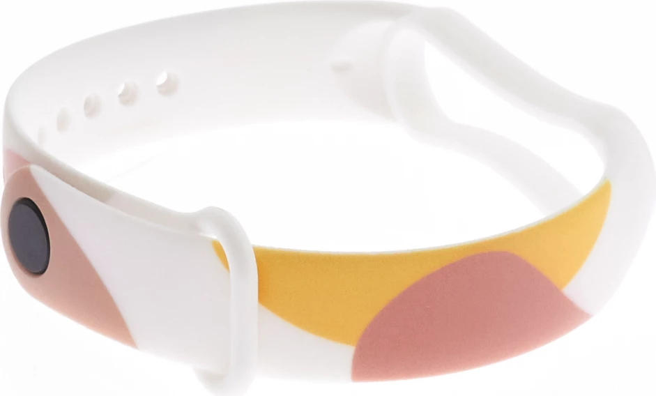Rrip silikoni Hurtel Strap Moro për Xiaomi Mi Band 3/4, kamuflazh, Bardhë/Gjelbër/Verdhë