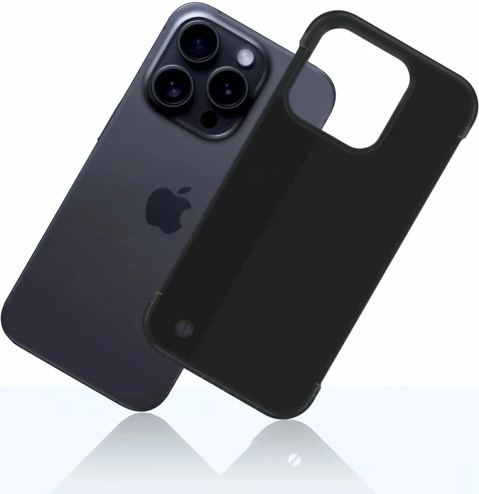 Kutí telefoni 3mk Just20g Matt për iPhone 15 Pro, e zezë