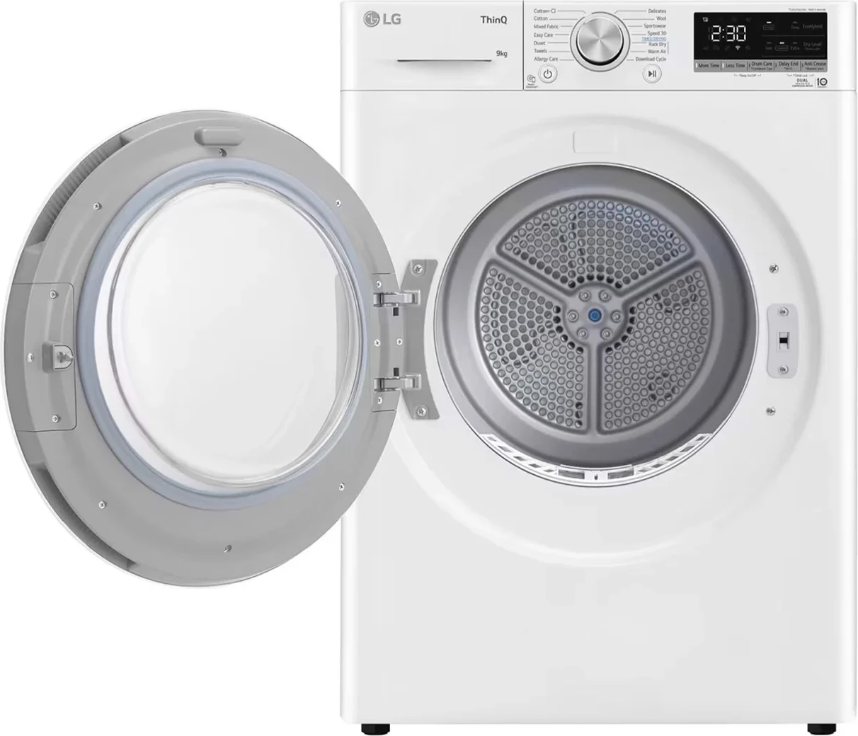 Tharëse rrobash LG RH90V5AV6N 9 kg Dual Inverter Heat Pump, e bardhë