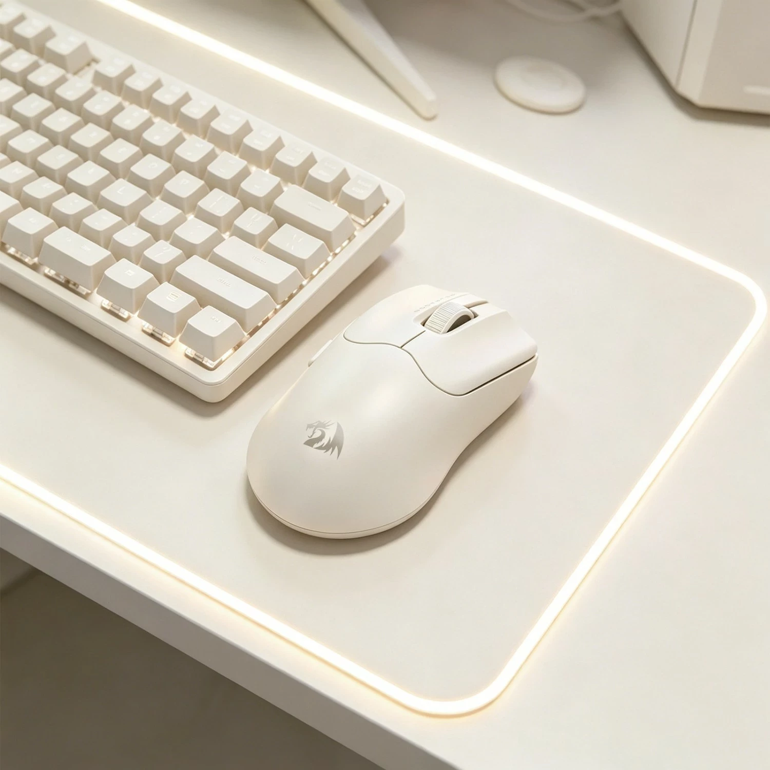Maus gaming Redragon AXION M933TF-ULT, wireless/USB-C, 45000 DPI, e bardhë