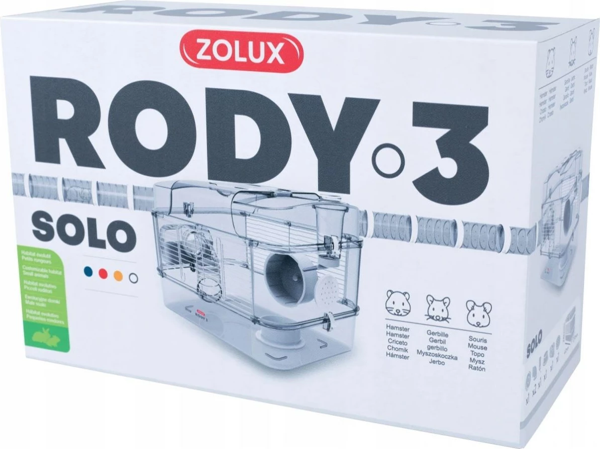 Kafaz për brejtës Zolux RODY3 SOLO, i bardhë