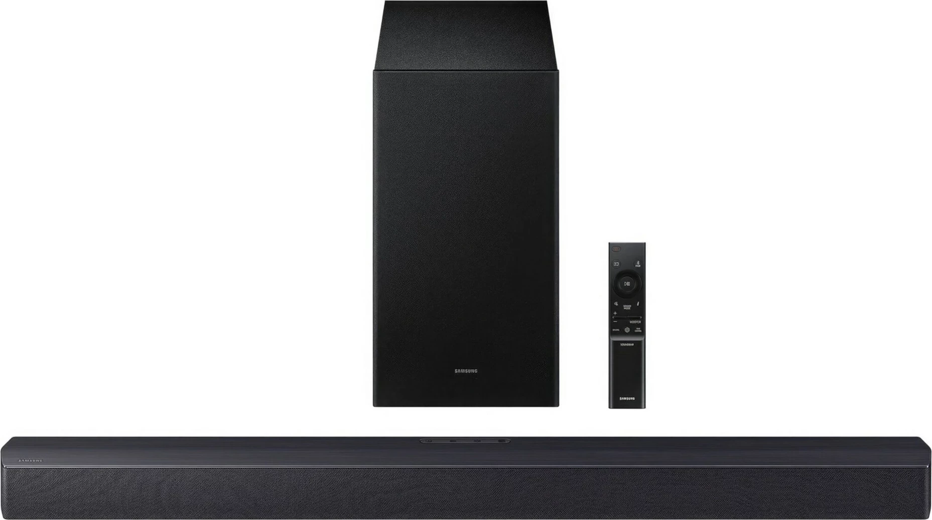 Soundbar Samsung HW-B450F/EN, 2.1 kanale, 300 W, i zi, me subwoofer
