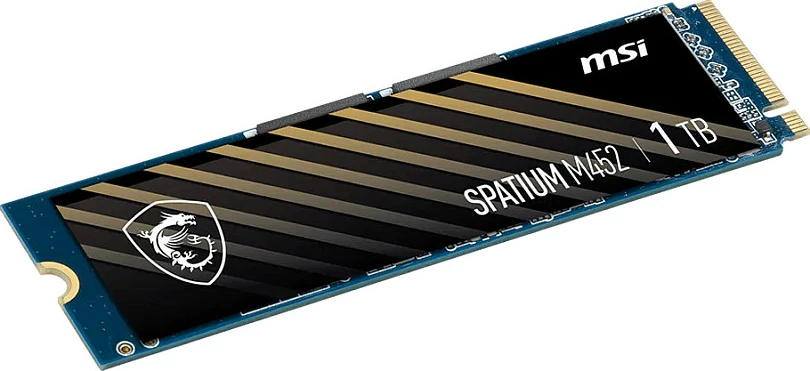 SSD M.2 MSI Spatium M452 1TB, PCIe Gen4 x4 NVMe 2280, e zezë