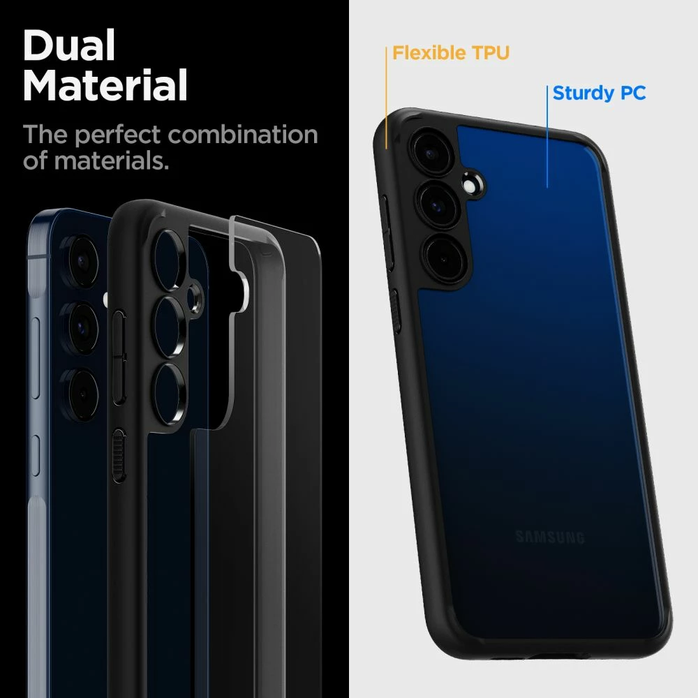 Mbështjellës Spigen Ultra Hybrid për Samsung Galaxy A55 5G, Matte Black