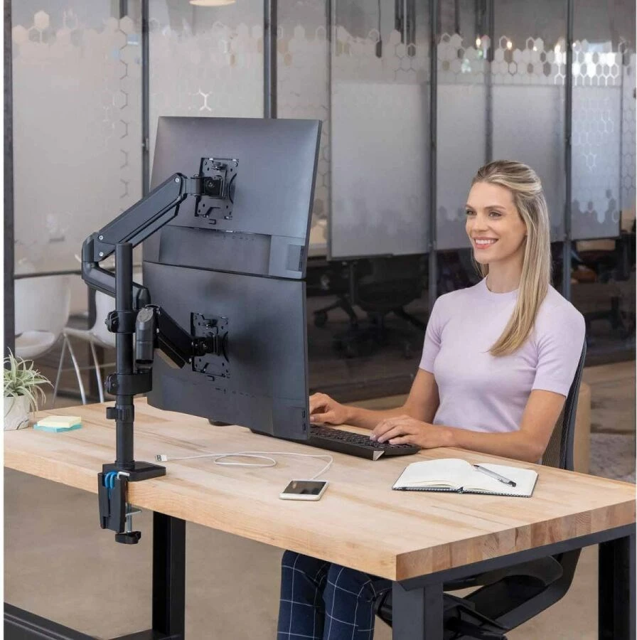 Mbajtëse me krah për monitor Fellowes Ergonomics, 32", e zezë