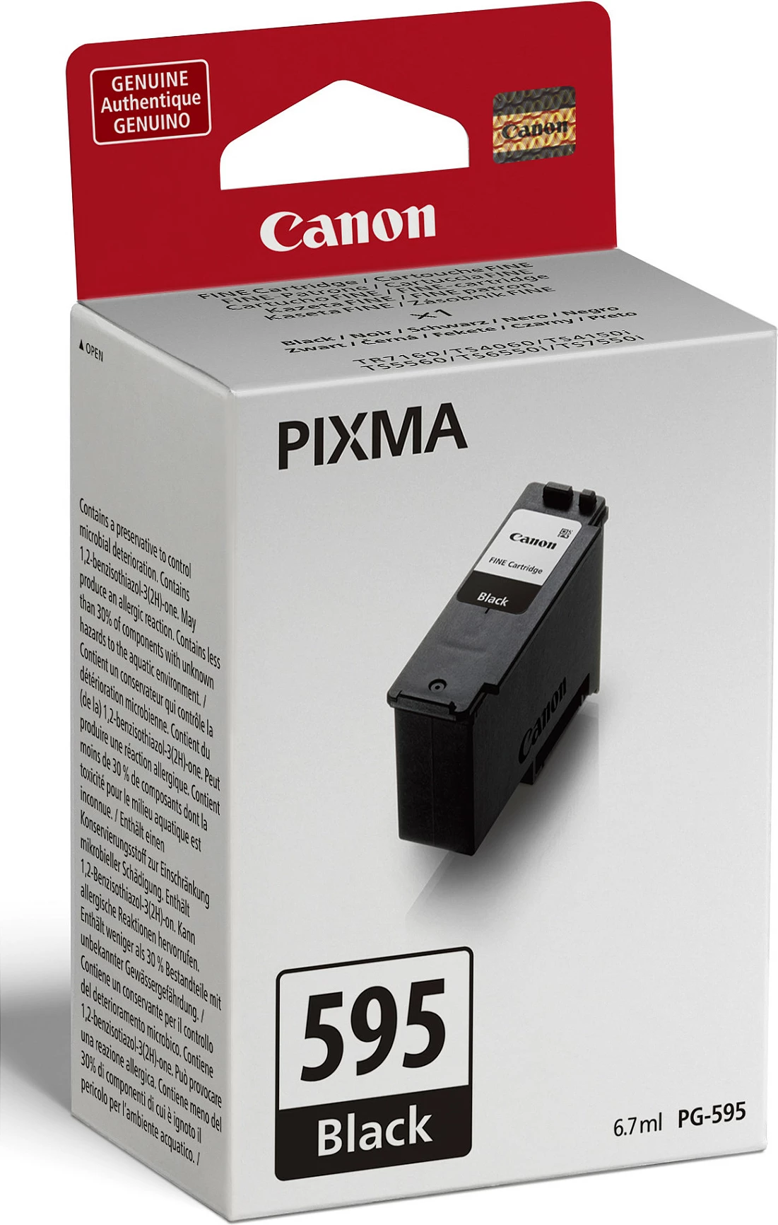 Kartrixh boje Canon PG-595, 6.7ml, 180 faqe, e zezë