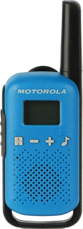 Walkie-talkie Motorola Talkabout T42M, PMR446, 16 kanale, rreze deri 4 km, set 2 copë, blu