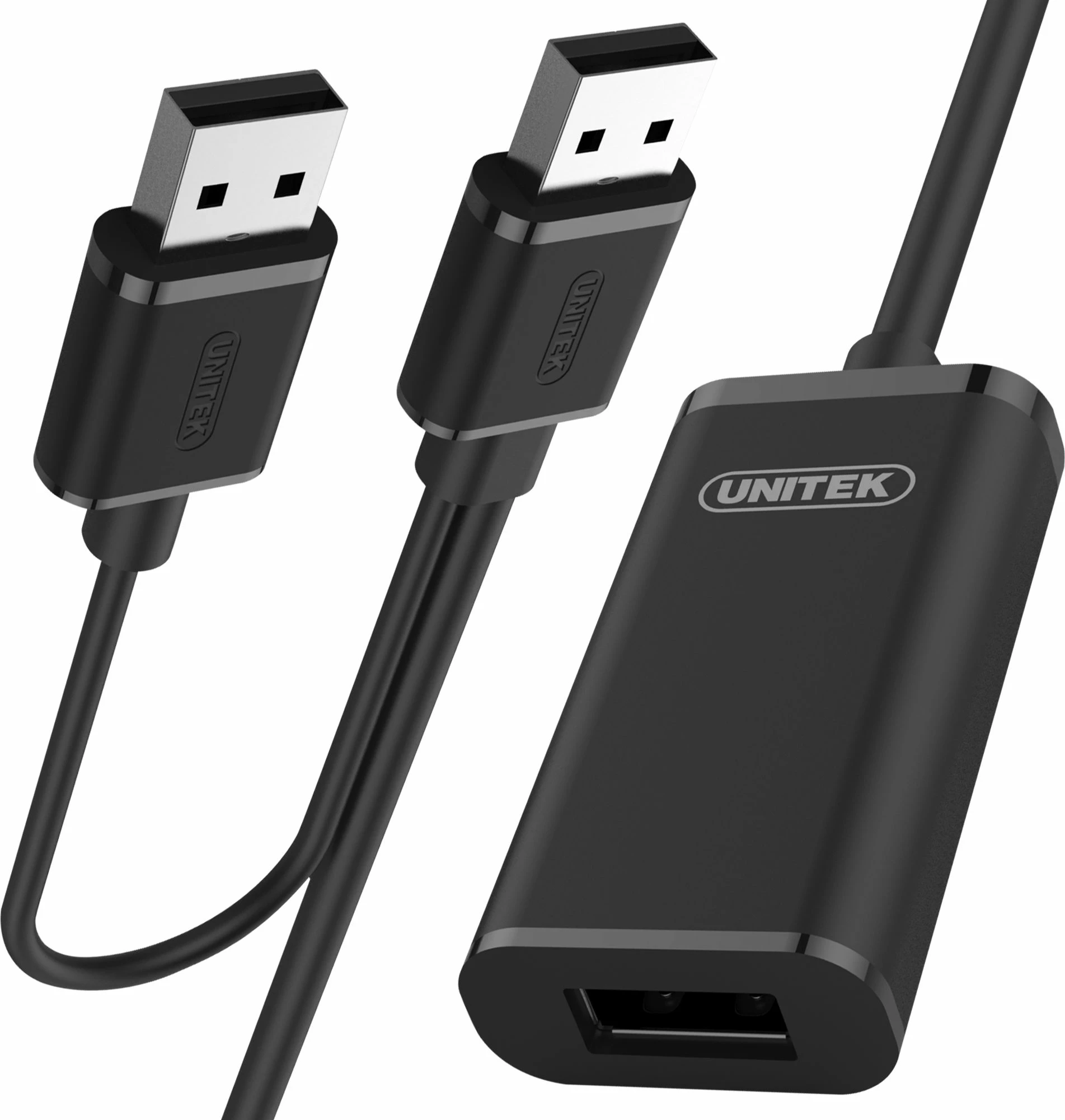 Kabllo zgjatëse aktive USB-A - USB-A Unitek Y-279 20 m USB 2.0, e zezë