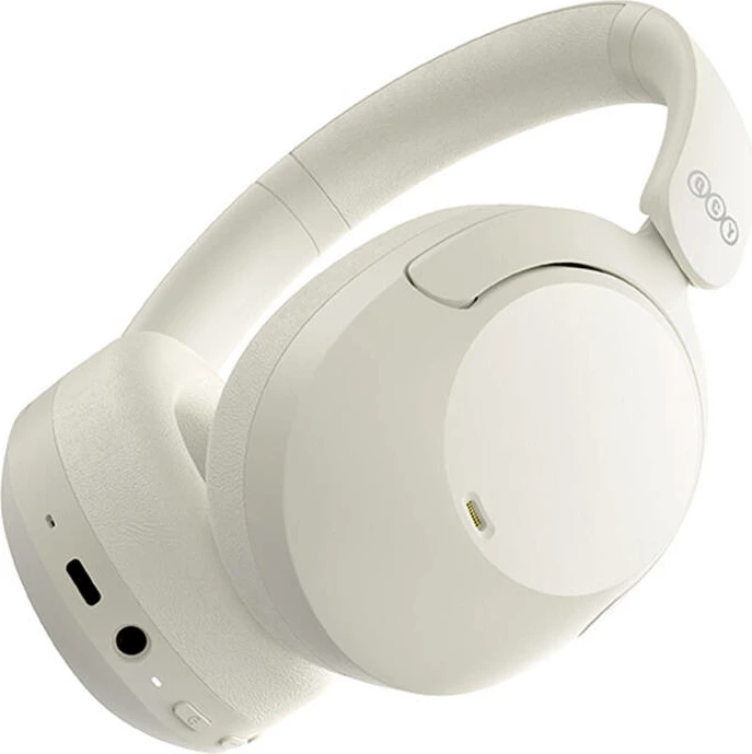 Kufje wireless QCY ANC H4, over-ear, Bluetooth 5.1, 70 orë, e bardhë