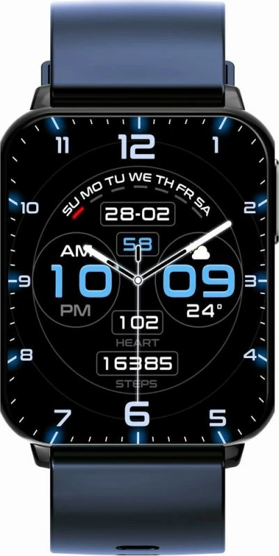 Smartwatch Gravity unisex, zi/blu e errët