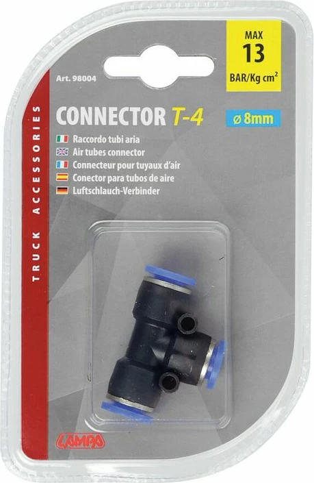 Konektor Ajri T-4 Ø8mm Kamioni