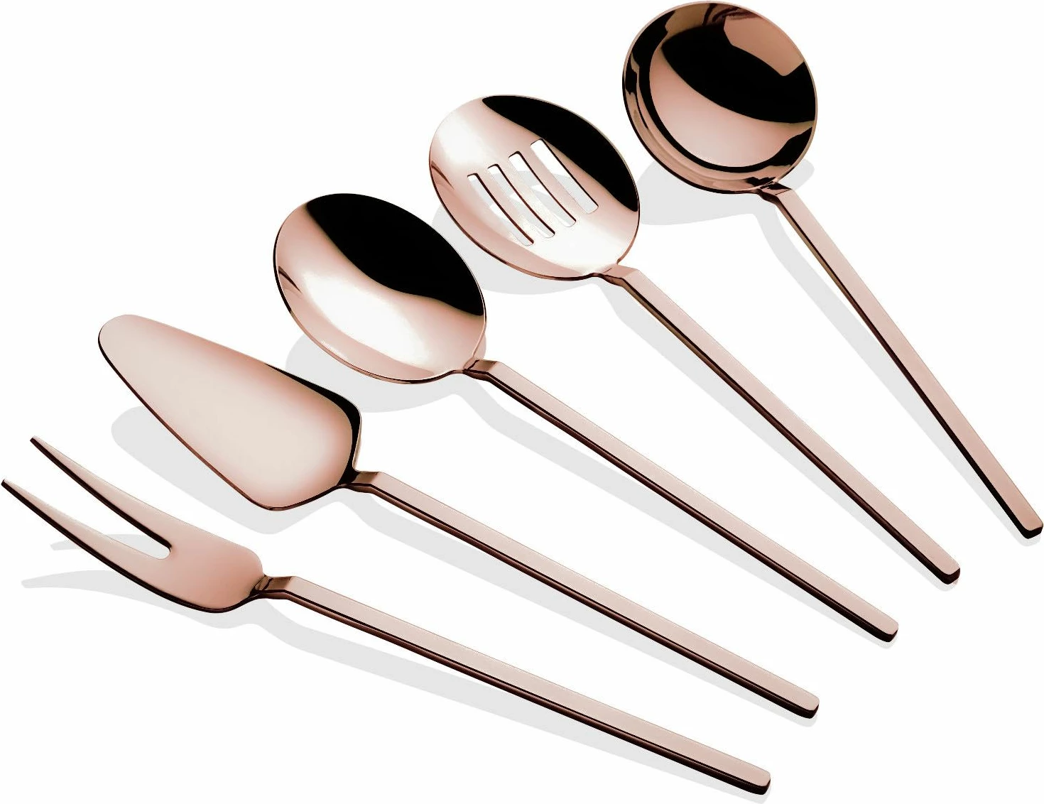 Set shërbimi (5 copë), Hermia Concept, Carre Titanium - Rose Gold