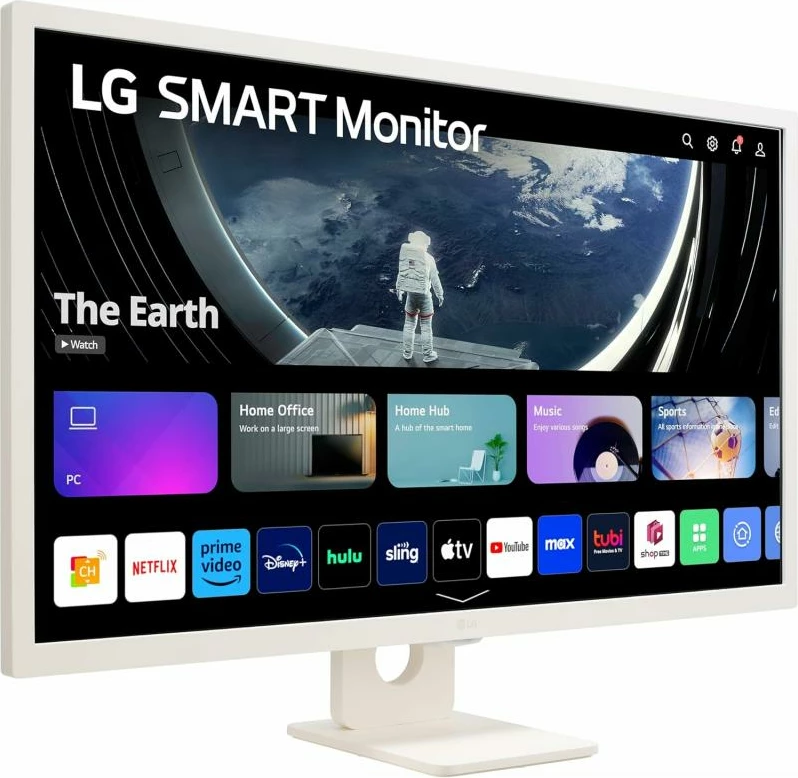 Monitor smart, LG, 32SR50F-W/32SR50FW 32", ekran i sheshtë TFT/LCD, e bardhë