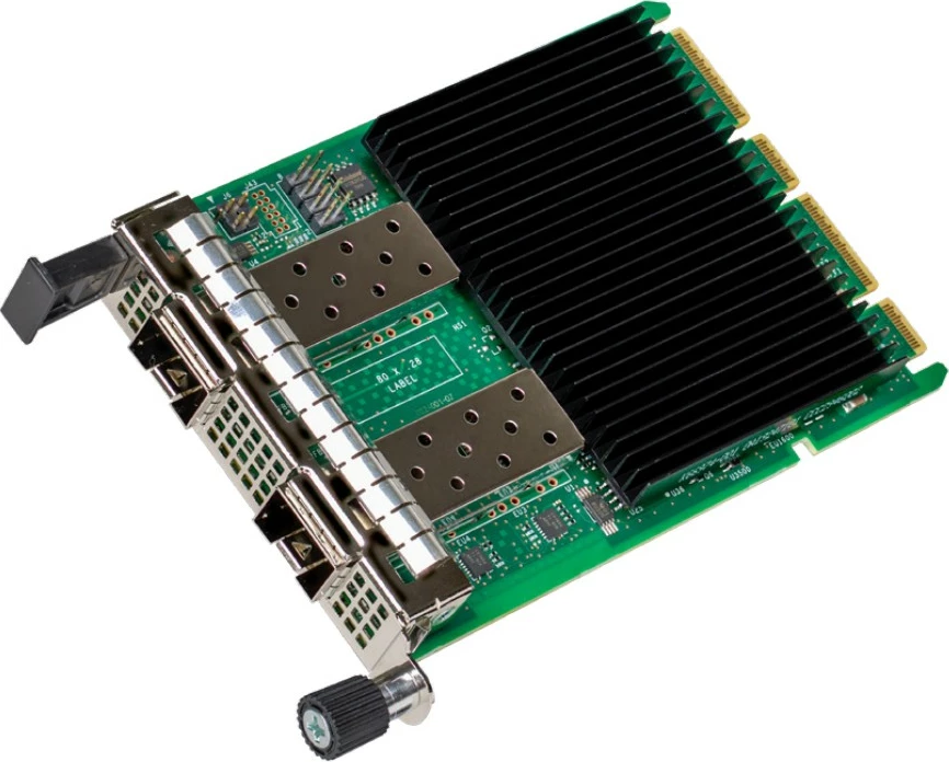 Kartë rrjeti Intel E810-XXVDA2, PCI Express, Fiber, e zezë, jeshile, argjendtë
