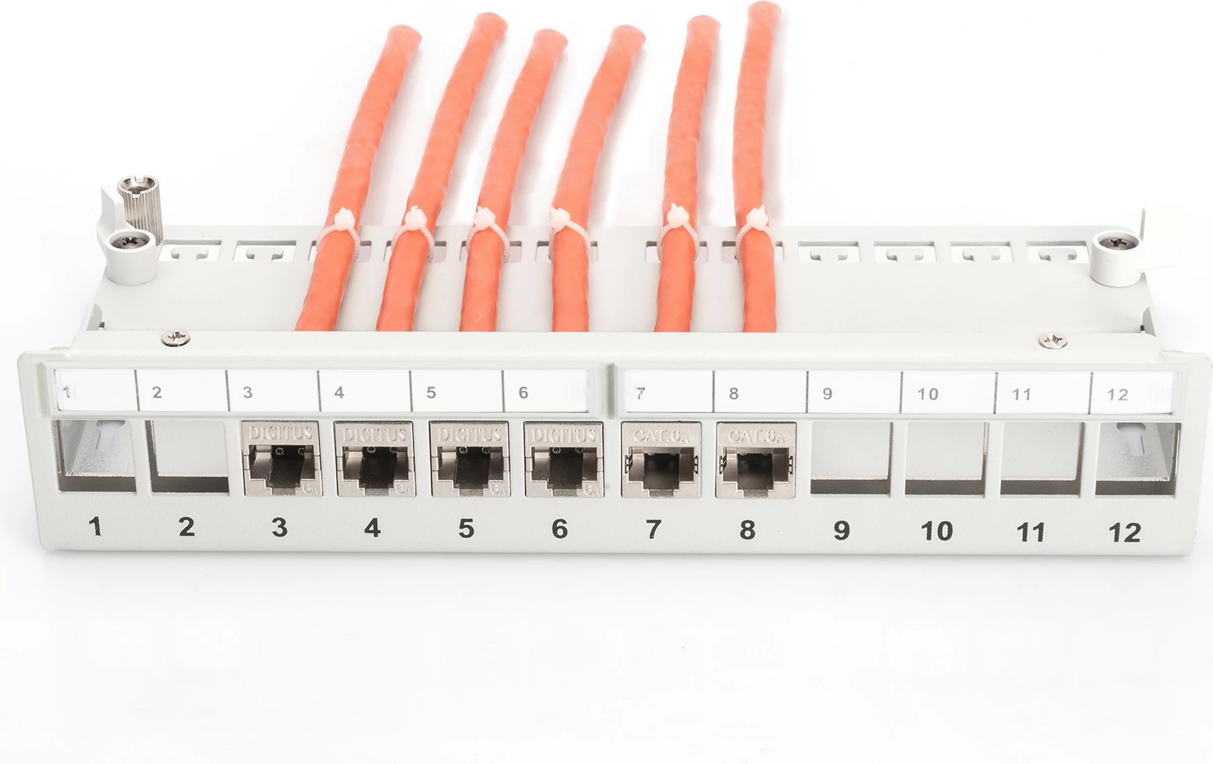 Patchpanel Digitus 12-porta, 1U, RJ-45, gri
