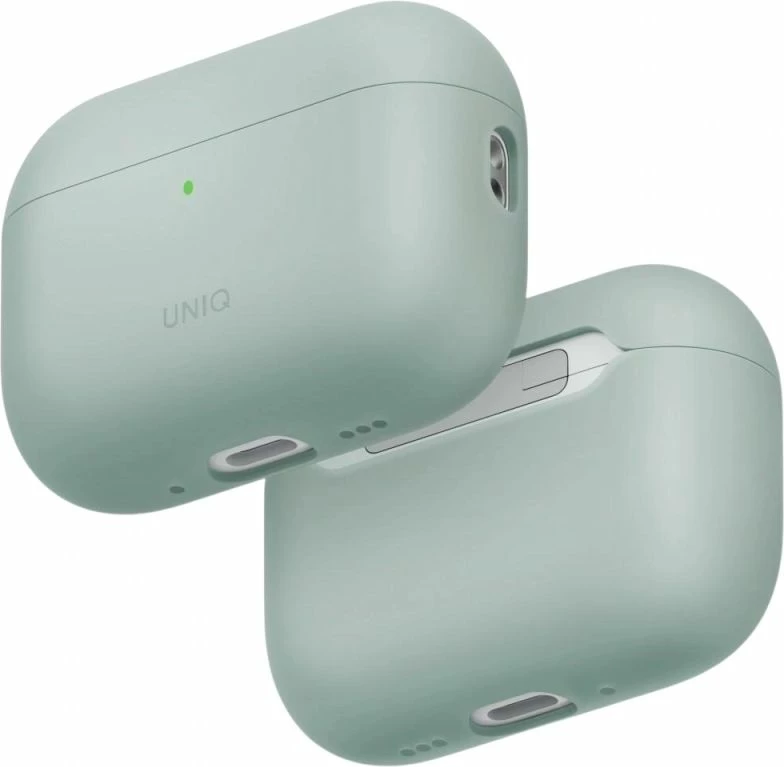 Kutia silikoni për AirPods Pro 3 UNIQ Lino, e gjelbër