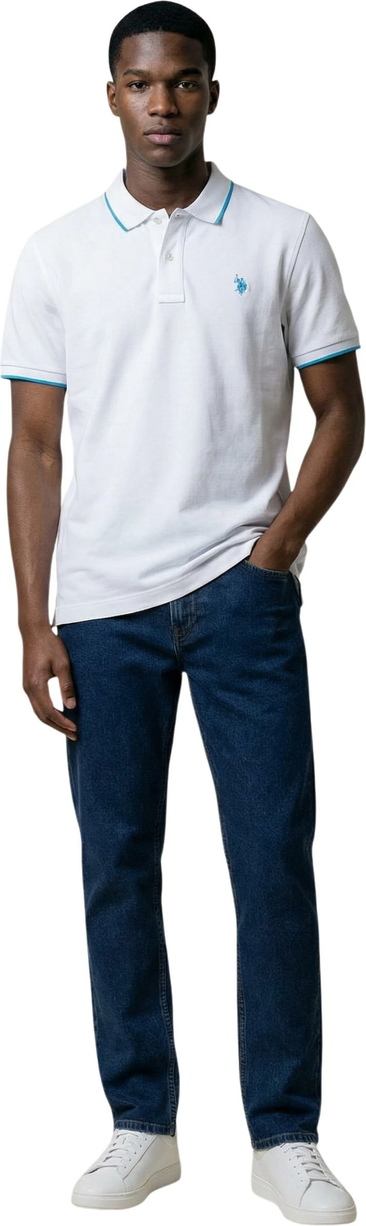Maicë polo për meshkuj U.S. Polo Assn. US43 197027, e bardhë [Madhësia: XXL]