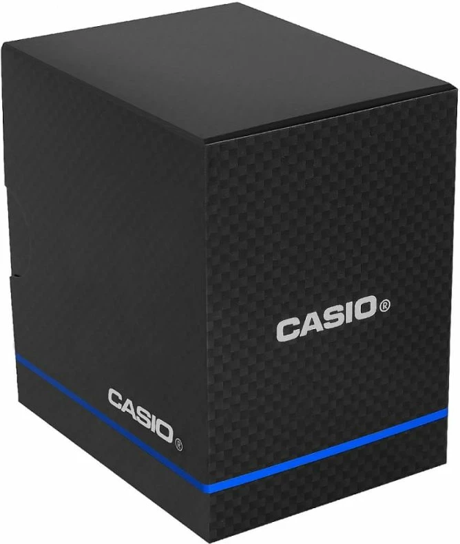 Orë dore për meshkuj CASIO, e argjendtë me fushë të gjelbër
