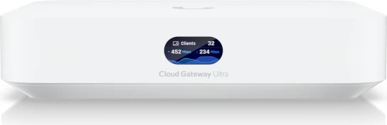 Gateway cloud Ubiquiti UCG-Ultra, 1Gbps IDS/IPS, 4xLAN GbE, 1xWAN 2.5GbE, USB-C, i bardhë
