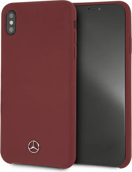 Mbështjellës Mercedes MEHCI65SILRE për iPhone XS Max, silikon, i kuq