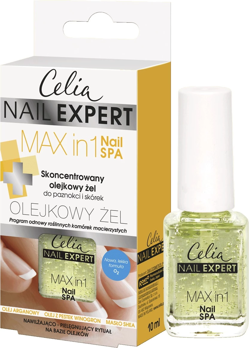 Vaj xheli për thonj dhe kutikula Celia Nail Expert Max In 1 Nail SPA për femra 10ml