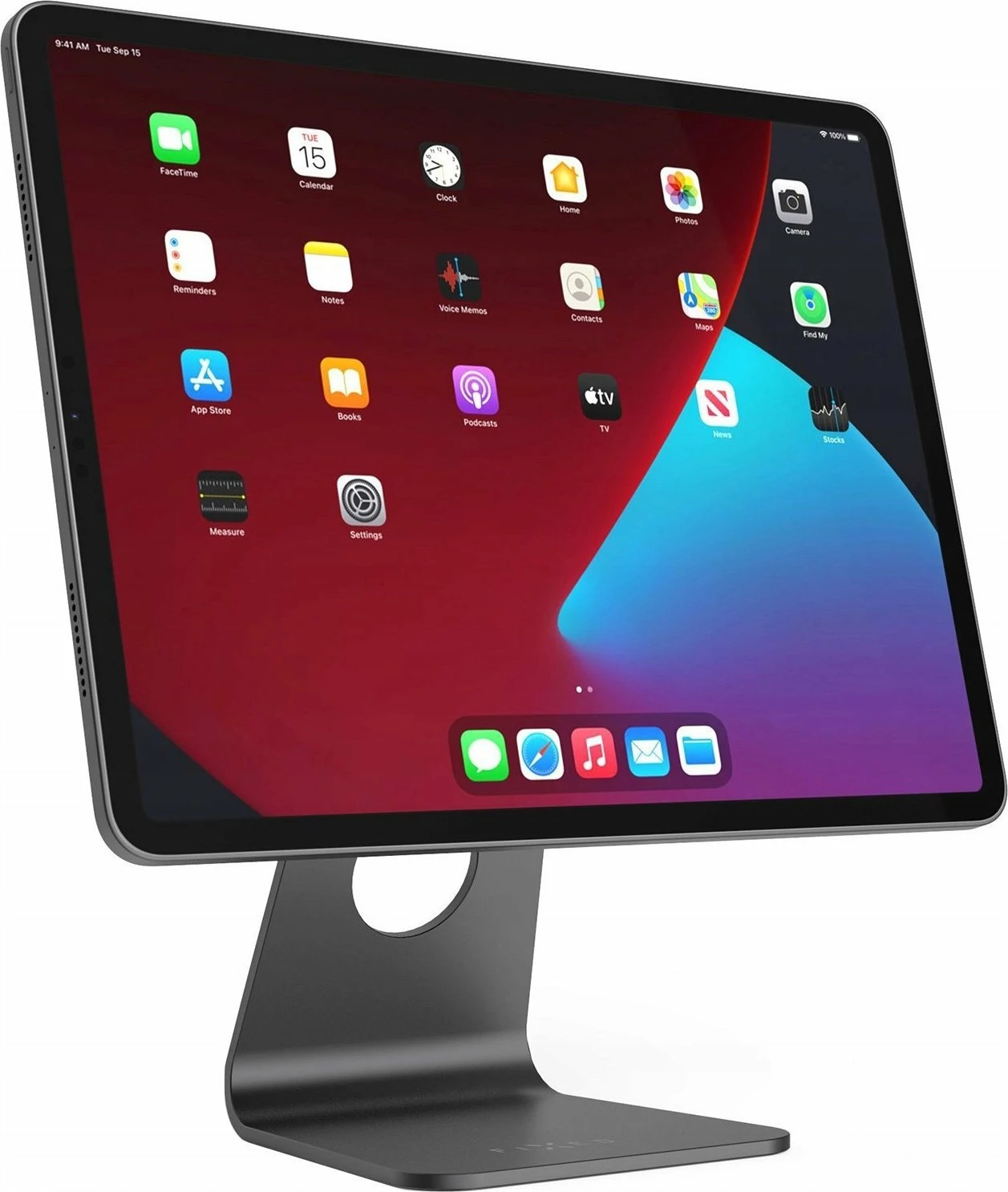 Mbajtës magnetik Fixed Frame për iPad Pro 12.9\", alumin, rregullim këndi, gri e errët