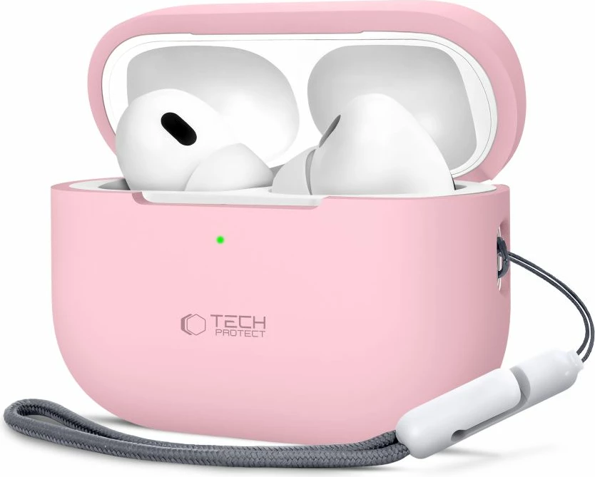 Mbështjellës Tech-Protect për AirPods Pro/Pro 2, silikon, rozë