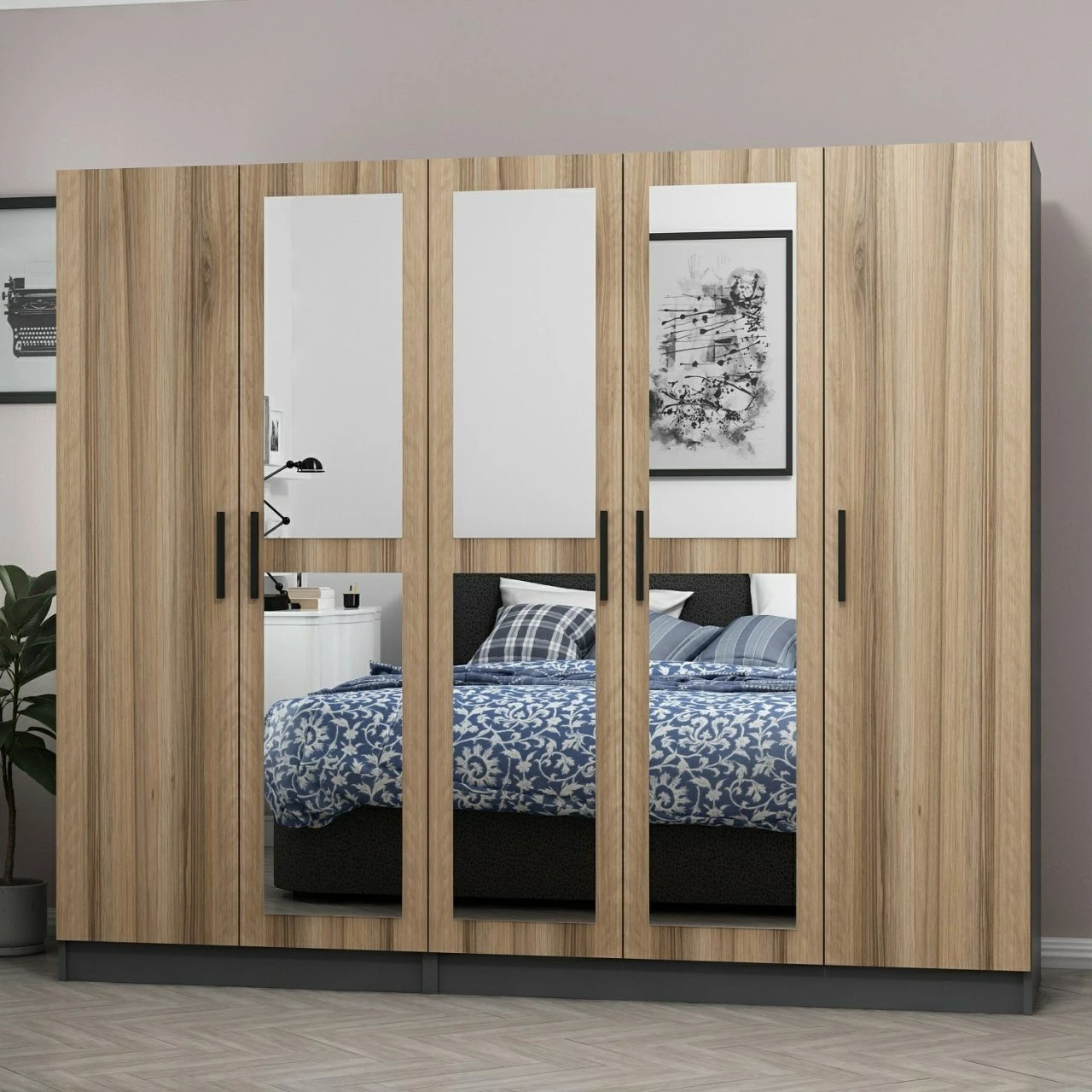 Dollap Skye Decor, ngjyrë dore, Kale - 5117