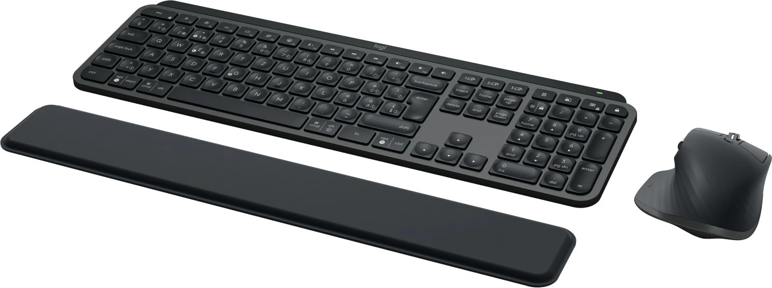 Komplet maus dhe tastierë Logitech 920-010928, Wireless, RF Wireless + Bluetooth, QWERTZ, LED, Graphite