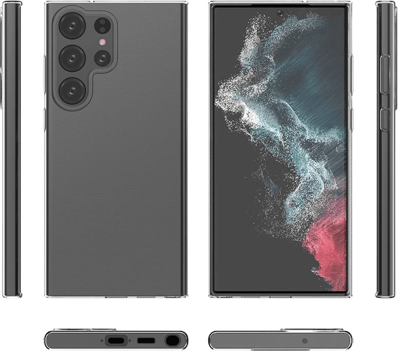 Mbështjellës silikoni ONASI për Samsung Galaxy S24 Ultra 5G, 1.8 mm, transparent