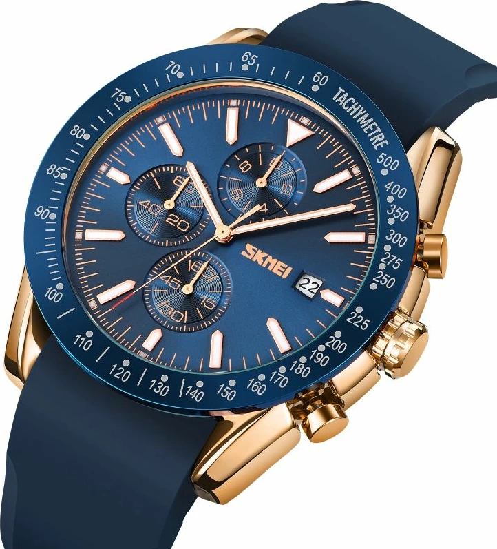 Orë dore për meshkuj Skmei, blu