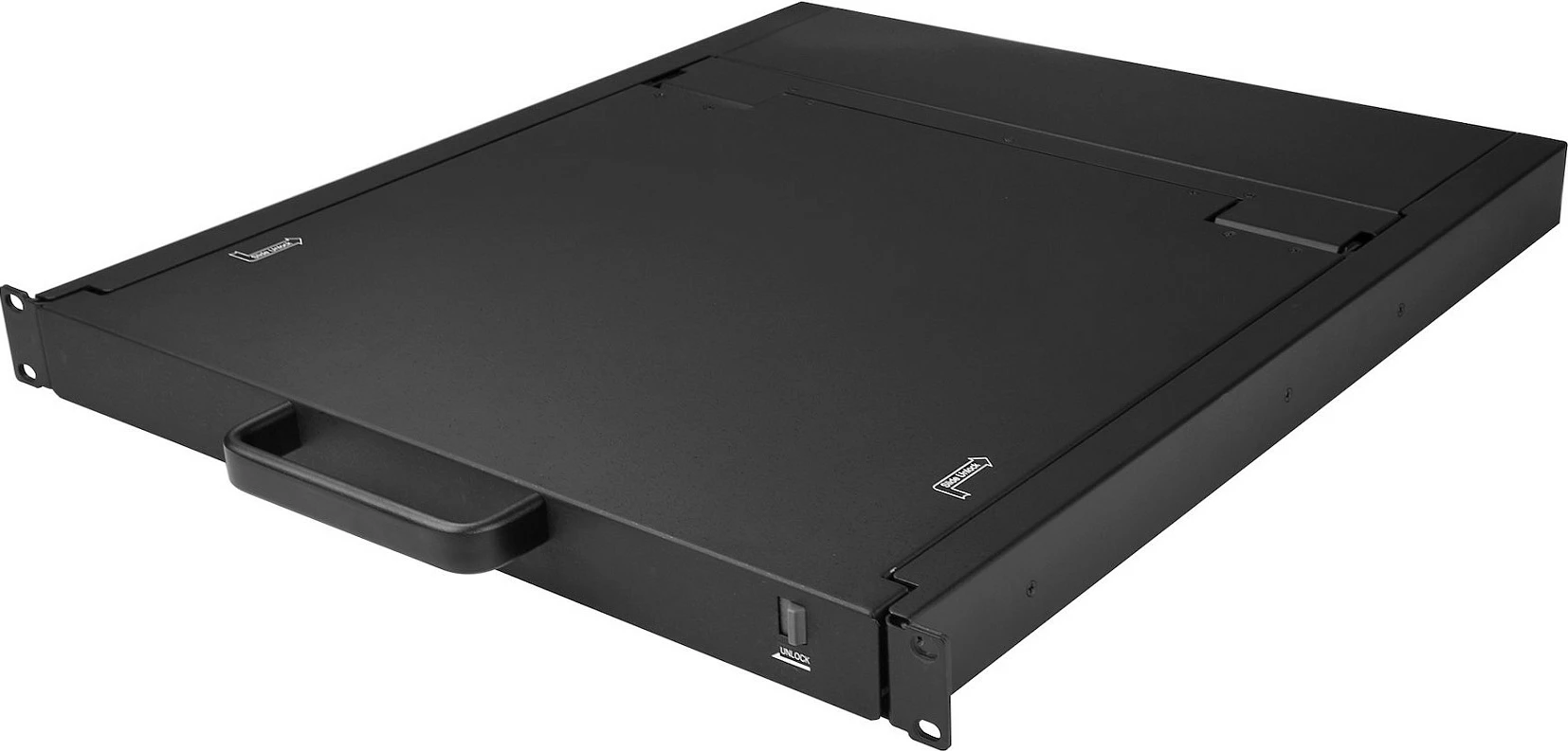 Konzolë KVM rackmount StarTech RKCONS1901, 19" LCD, 1U, VGA single port, USB, zezë